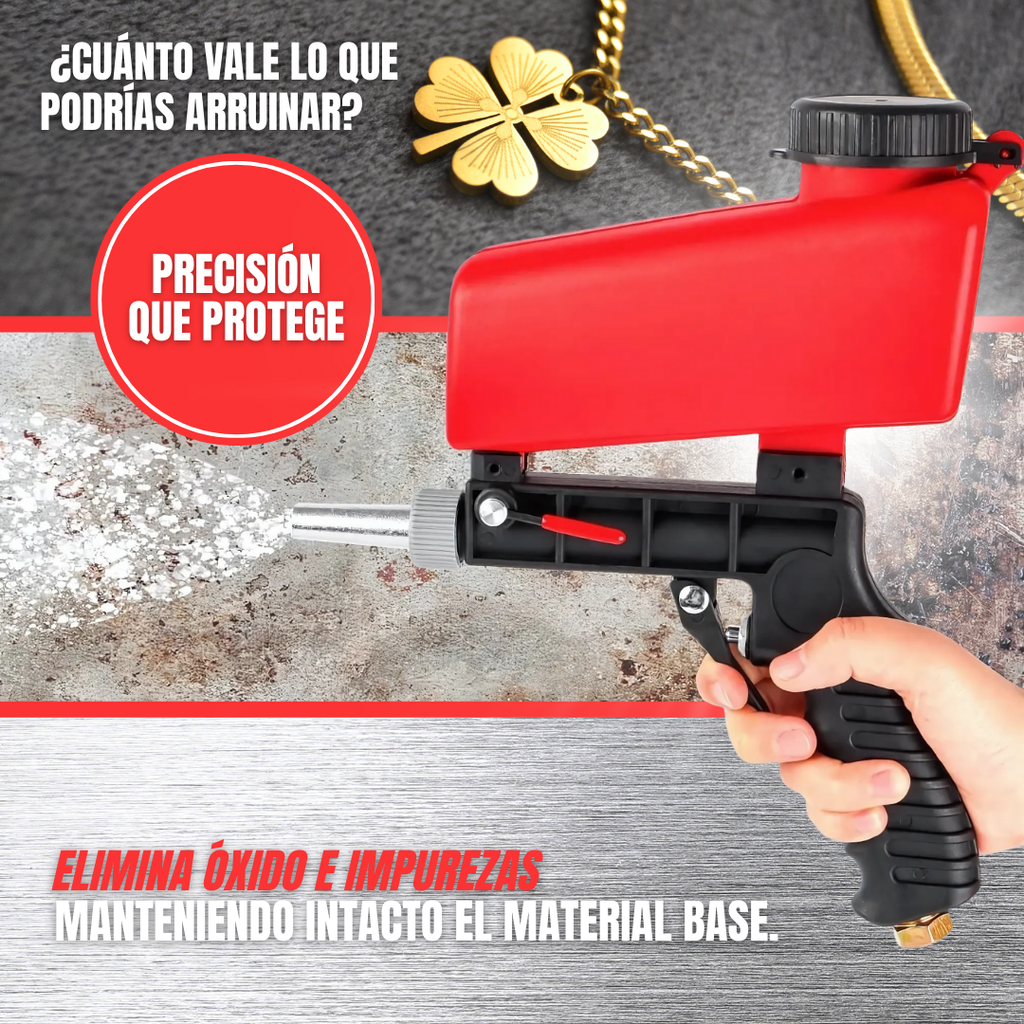 TURBOCLEAN: La Pistola de Arena Profesional
