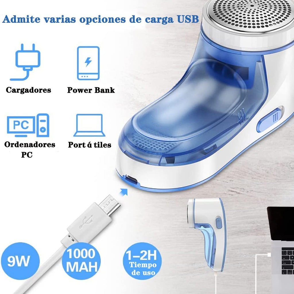 Máquina Quita Motas Profesional - Elimina Pelusas y Motas